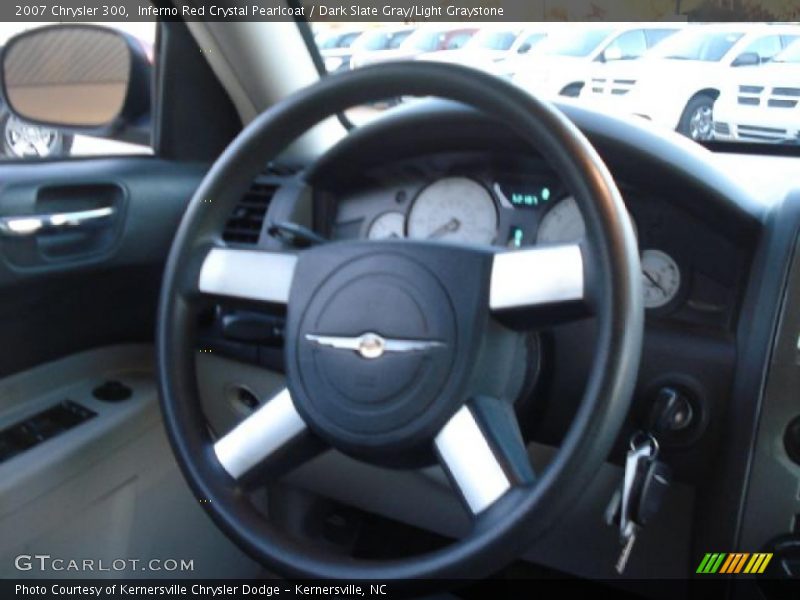 Inferno Red Crystal Pearlcoat / Dark Slate Gray/Light Graystone 2007 Chrysler 300