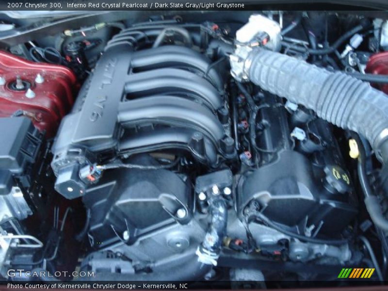 Inferno Red Crystal Pearlcoat / Dark Slate Gray/Light Graystone 2007 Chrysler 300