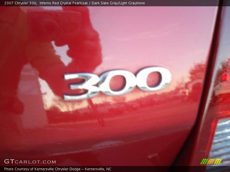 Inferno Red Crystal Pearlcoat / Dark Slate Gray/Light Graystone 2007 Chrysler 300