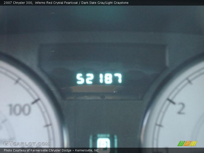 Inferno Red Crystal Pearlcoat / Dark Slate Gray/Light Graystone 2007 Chrysler 300