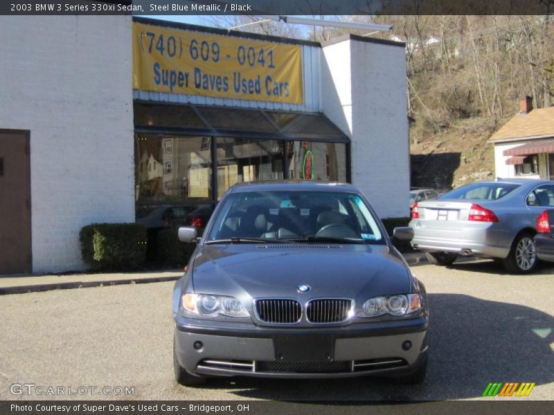 Steel Blue Metallic / Black 2003 BMW 3 Series 330xi Sedan