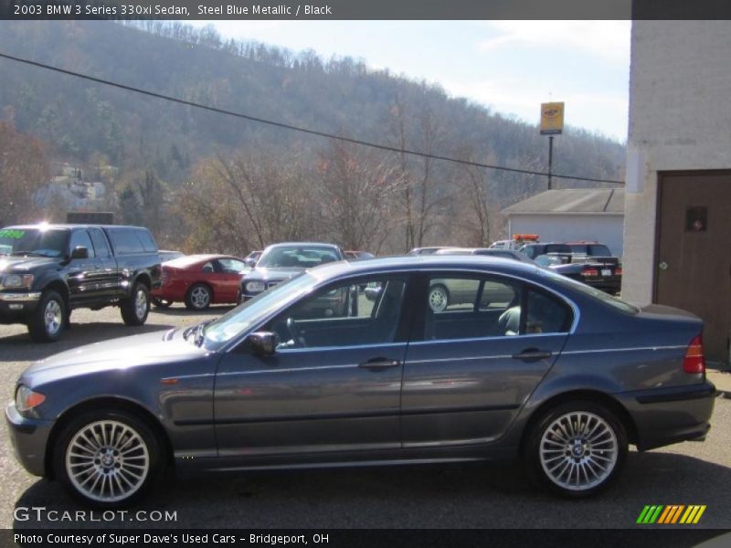 Steel Blue Metallic / Black 2003 BMW 3 Series 330xi Sedan