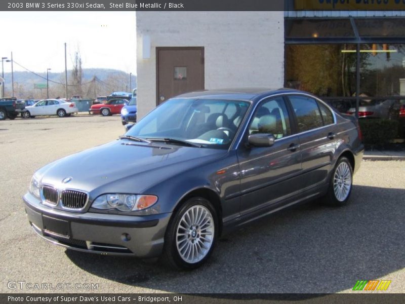 Front 3/4 View of 2003 3 Series 330xi Sedan