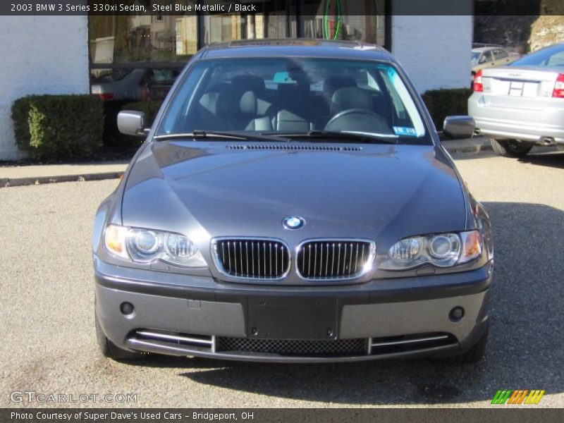 Steel Blue Metallic / Black 2003 BMW 3 Series 330xi Sedan