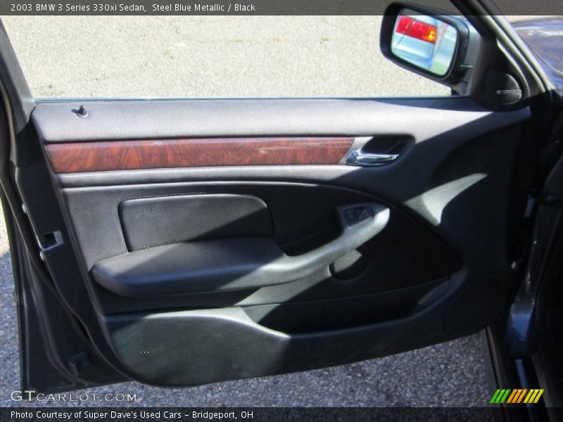 Steel Blue Metallic / Black 2003 BMW 3 Series 330xi Sedan