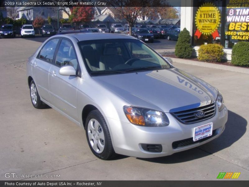 Front 3/4 View of 2009 Spectra LX Sedan