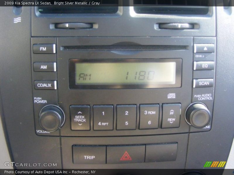 Controls of 2009 Spectra LX Sedan