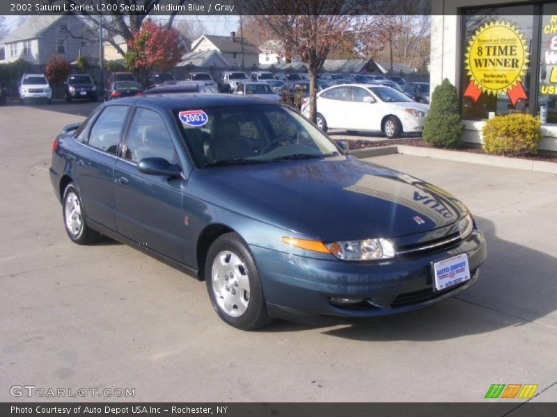 Medium Blue / Gray 2002 Saturn L Series L200 Sedan