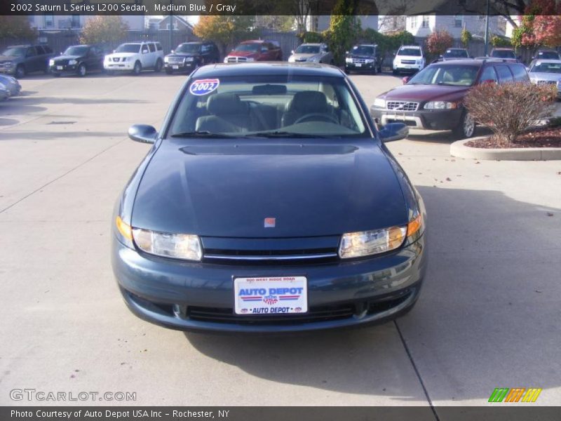 Medium Blue / Gray 2002 Saturn L Series L200 Sedan