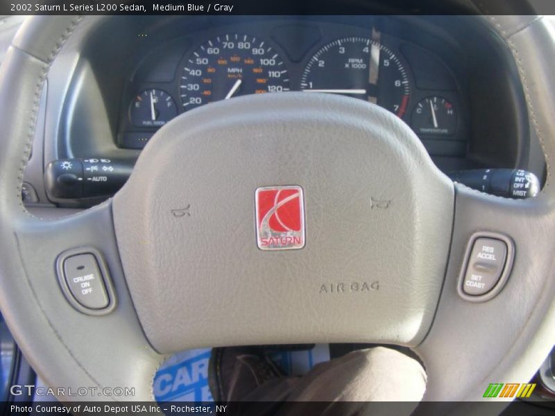 Medium Blue / Gray 2002 Saturn L Series L200 Sedan