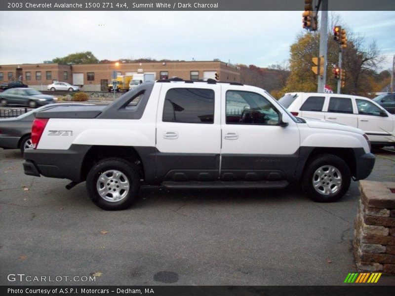 Summit White / Dark Charcoal 2003 Chevrolet Avalanche 1500 Z71 4x4