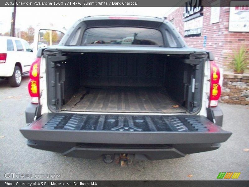 Summit White / Dark Charcoal 2003 Chevrolet Avalanche 1500 Z71 4x4