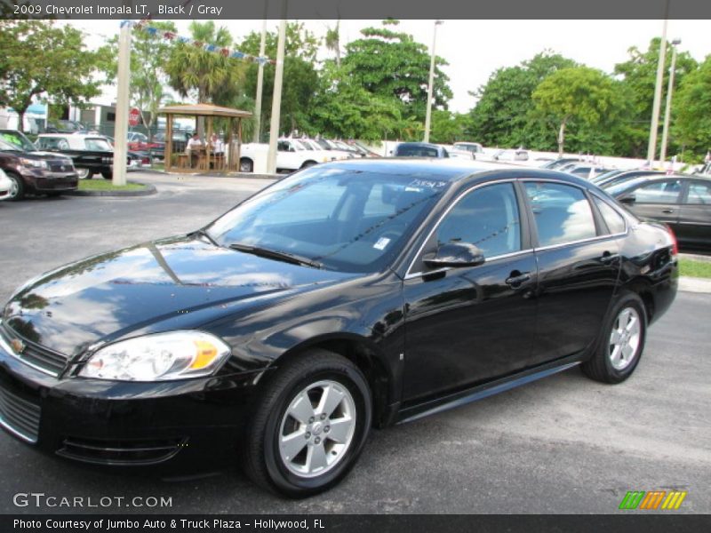 Black / Gray 2009 Chevrolet Impala LT