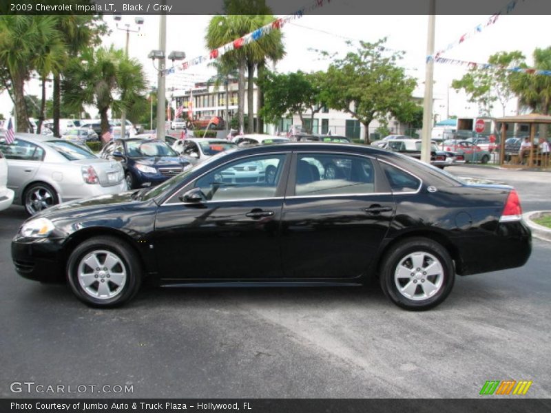 Black / Gray 2009 Chevrolet Impala LT