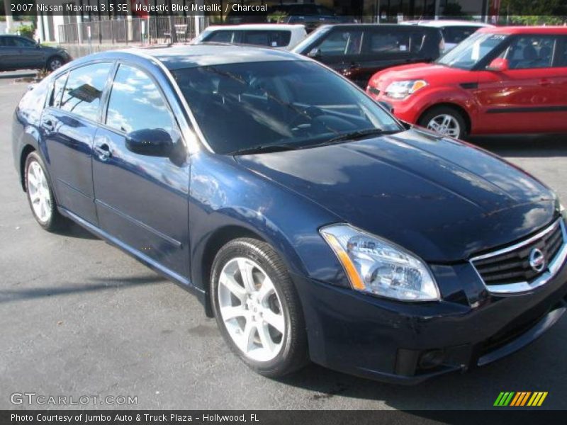 Majestic Blue Metallic / Charcoal 2007 Nissan Maxima 3.5 SE