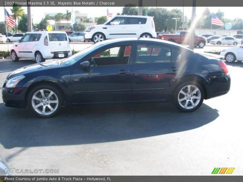 Majestic Blue Metallic / Charcoal 2007 Nissan Maxima 3.5 SE