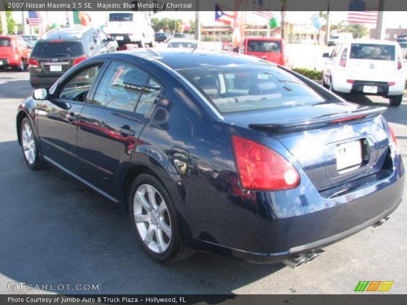 Majestic Blue Metallic / Charcoal 2007 Nissan Maxima 3.5 SE