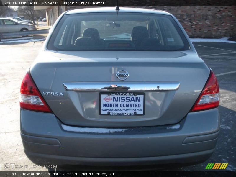 Magnetic Gray / Charcoal 2008 Nissan Versa 1.8 S Sedan