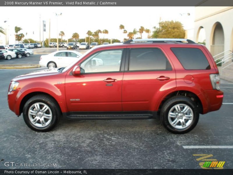 Vivid Red Metallic / Cashmere 2008 Mercury Mariner V6 Premier