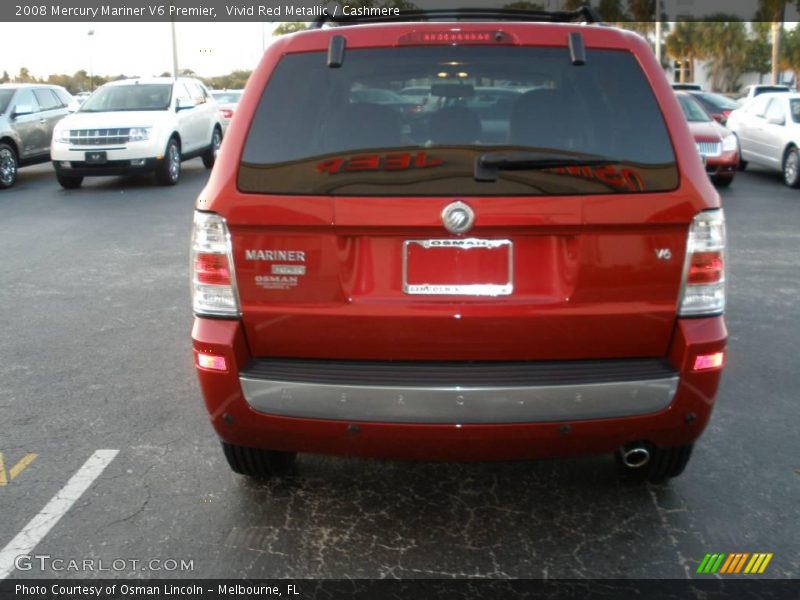 Vivid Red Metallic / Cashmere 2008 Mercury Mariner V6 Premier