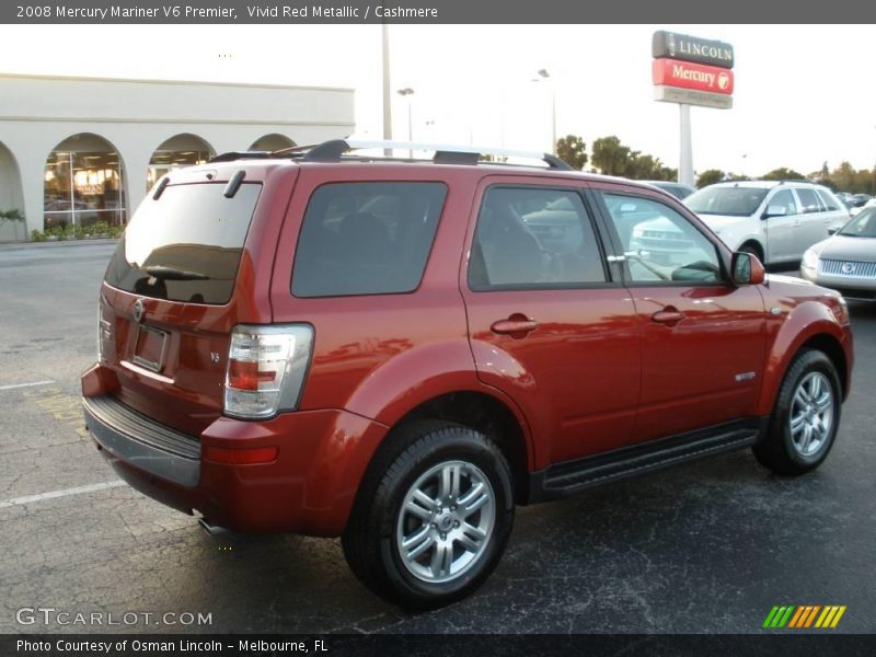Vivid Red Metallic / Cashmere 2008 Mercury Mariner V6 Premier