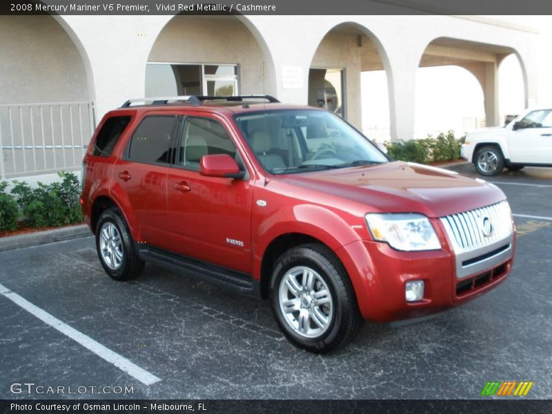 Vivid Red Metallic / Cashmere 2008 Mercury Mariner V6 Premier