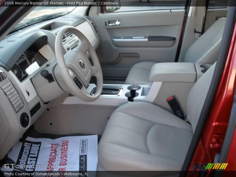 Vivid Red Metallic / Cashmere 2008 Mercury Mariner V6 Premier