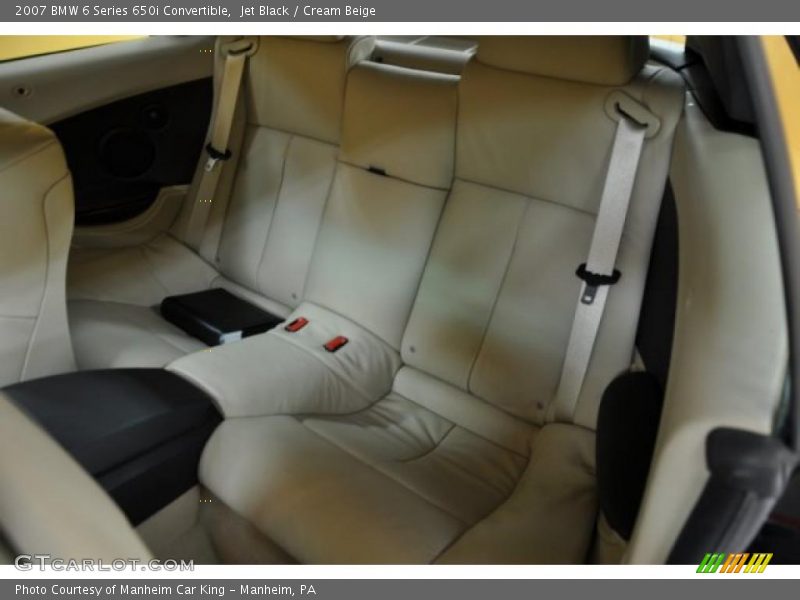 Jet Black / Cream Beige 2007 BMW 6 Series 650i Convertible