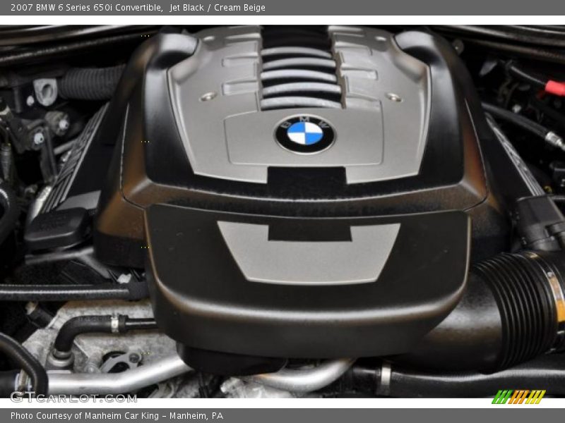 Jet Black / Cream Beige 2007 BMW 6 Series 650i Convertible