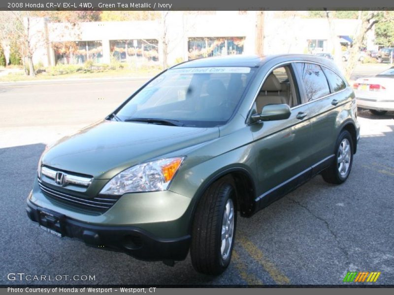 Green Tea Metallic / Ivory 2008 Honda CR-V EX-L 4WD