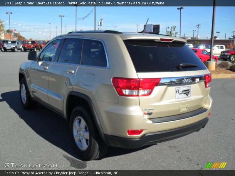 White Gold Metallic / Dark Graystone/Medium Graystone 2011 Jeep Grand Cherokee Laredo