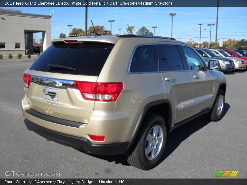 White Gold Metallic / Dark Graystone/Medium Graystone 2011 Jeep Grand Cherokee Laredo
