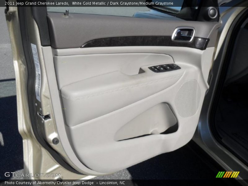 White Gold Metallic / Dark Graystone/Medium Graystone 2011 Jeep Grand Cherokee Laredo