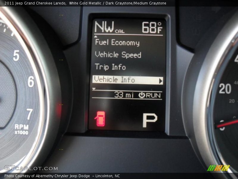 White Gold Metallic / Dark Graystone/Medium Graystone 2011 Jeep Grand Cherokee Laredo