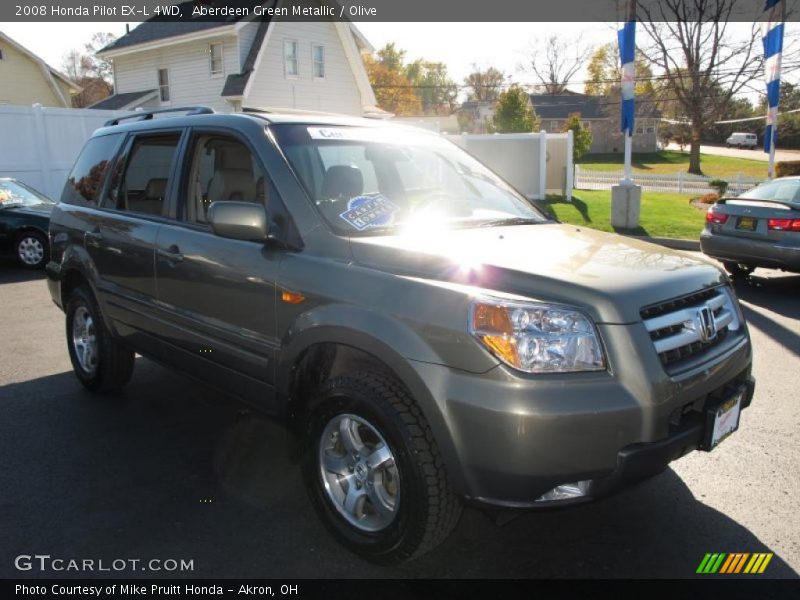 Aberdeen Green Metallic / Olive 2008 Honda Pilot EX-L 4WD