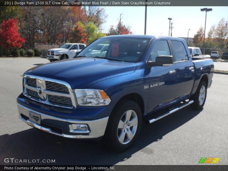 Deep Water Blue Pearl / Dark Slate Gray/Medium Graystone 2011 Dodge Ram 1500 SLT Crew Cab
