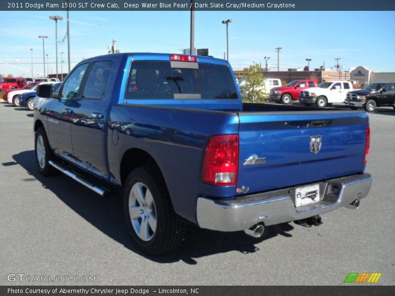 Deep Water Blue Pearl / Dark Slate Gray/Medium Graystone 2011 Dodge Ram 1500 SLT Crew Cab