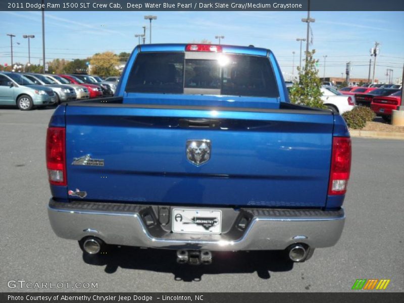 Deep Water Blue Pearl / Dark Slate Gray/Medium Graystone 2011 Dodge Ram 1500 SLT Crew Cab