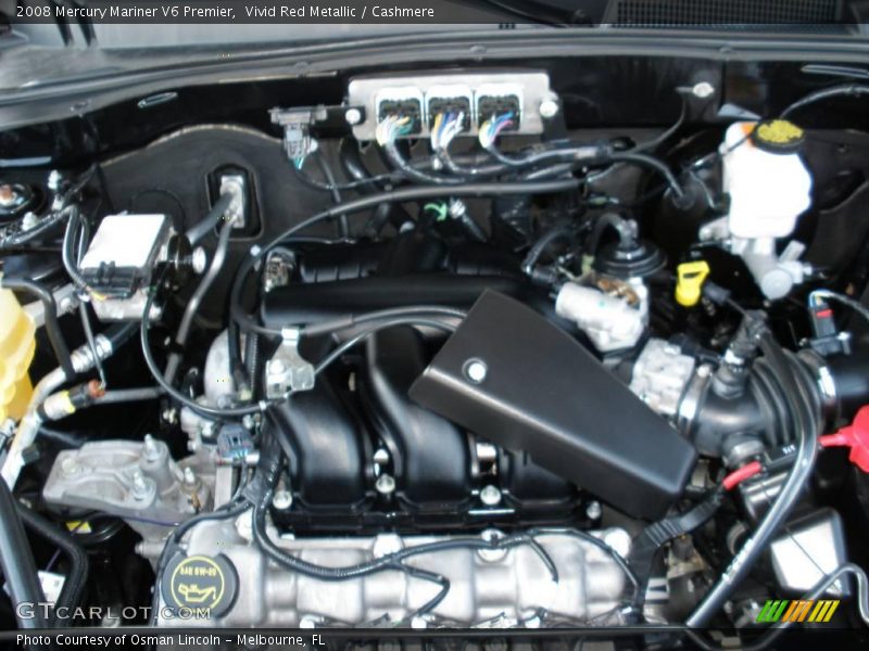 Vivid Red Metallic / Cashmere 2008 Mercury Mariner V6 Premier
