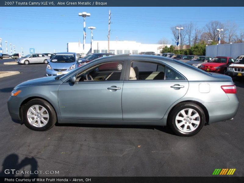 Aloe Green Metallic / Bisque 2007 Toyota Camry XLE V6
