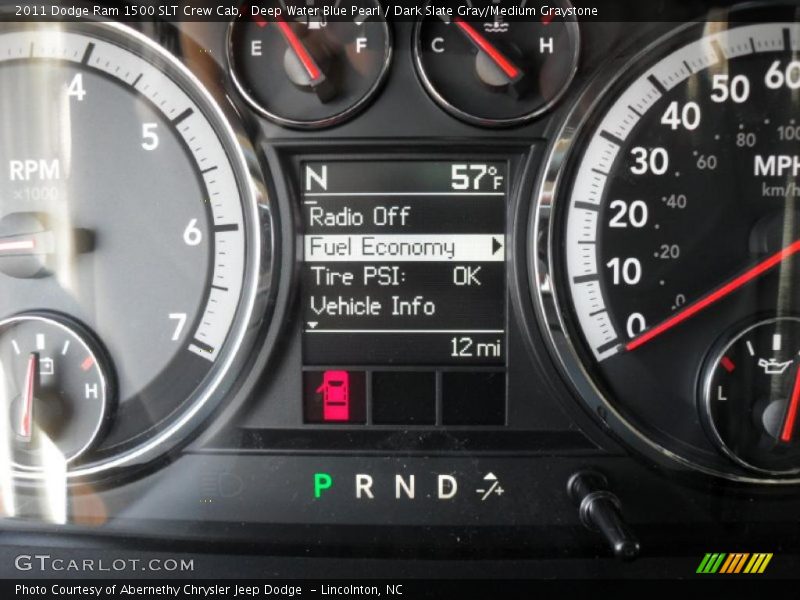 Deep Water Blue Pearl / Dark Slate Gray/Medium Graystone 2011 Dodge Ram 1500 SLT Crew Cab