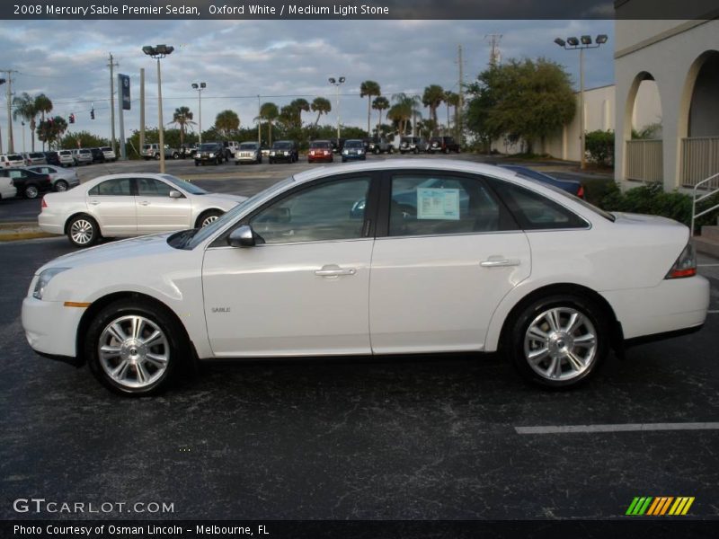 Oxford White / Medium Light Stone 2008 Mercury Sable Premier Sedan