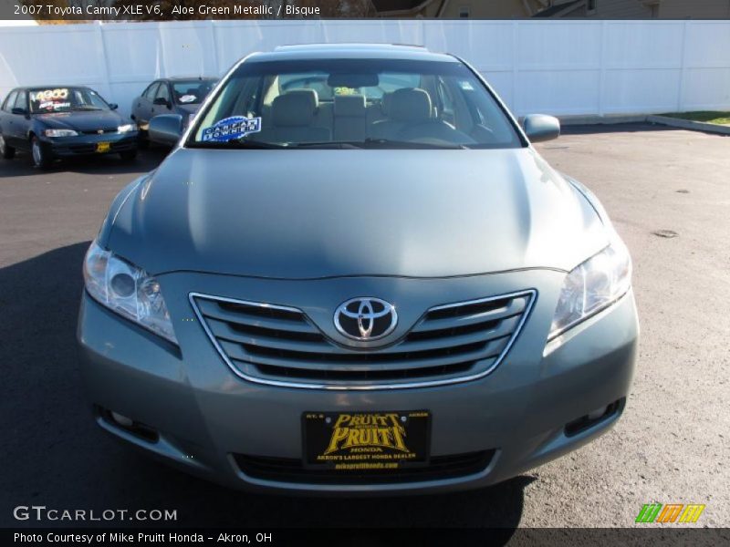 Aloe Green Metallic / Bisque 2007 Toyota Camry XLE V6