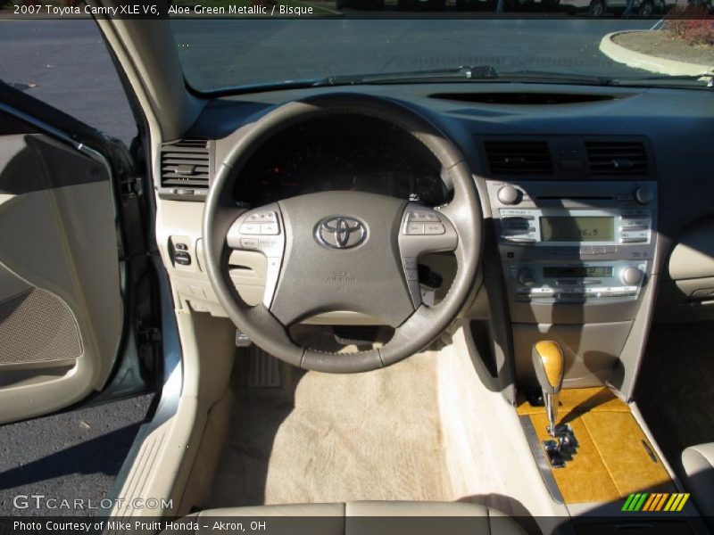 Aloe Green Metallic / Bisque 2007 Toyota Camry XLE V6