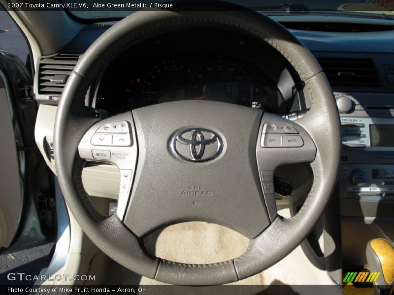 Aloe Green Metallic / Bisque 2007 Toyota Camry XLE V6