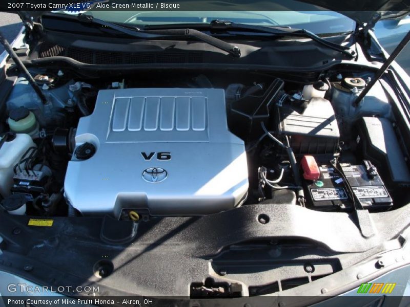 Aloe Green Metallic / Bisque 2007 Toyota Camry XLE V6