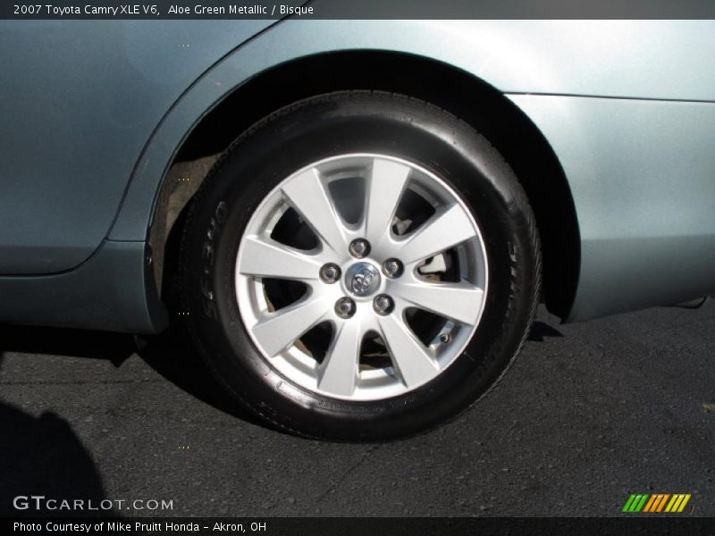 Aloe Green Metallic / Bisque 2007 Toyota Camry XLE V6
