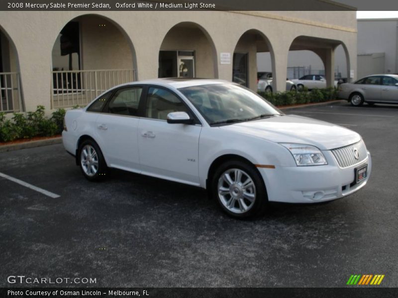 Oxford White / Medium Light Stone 2008 Mercury Sable Premier Sedan
