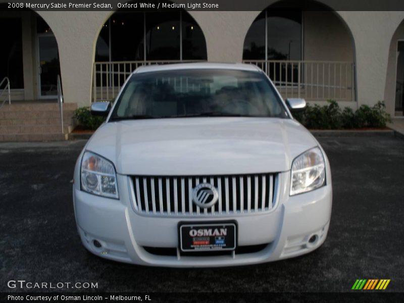 Oxford White / Medium Light Stone 2008 Mercury Sable Premier Sedan