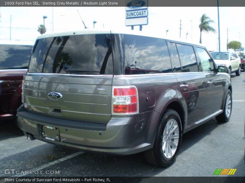 Sterling Grey Metallic / Medium Light Stone 2009 Ford Flex SEL